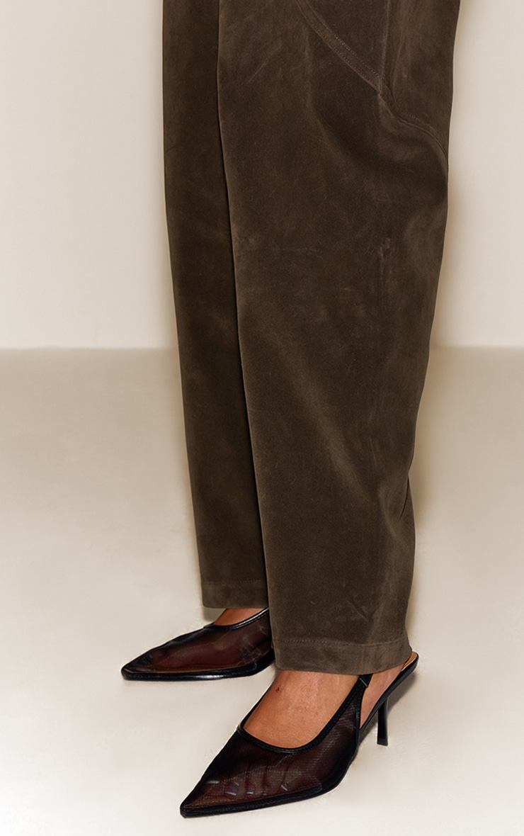 Talons pointus en mesh noir à bride derrière image 1