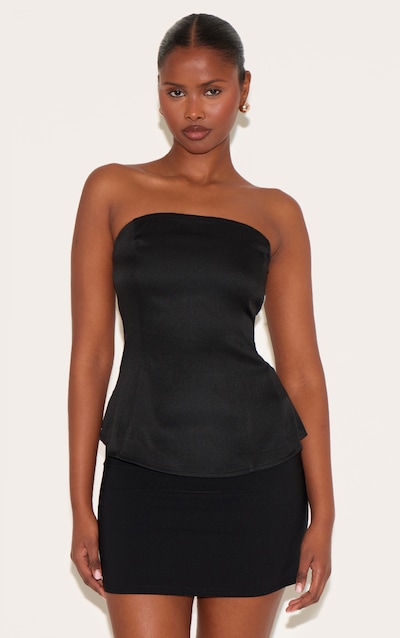 Bustier péplum noir