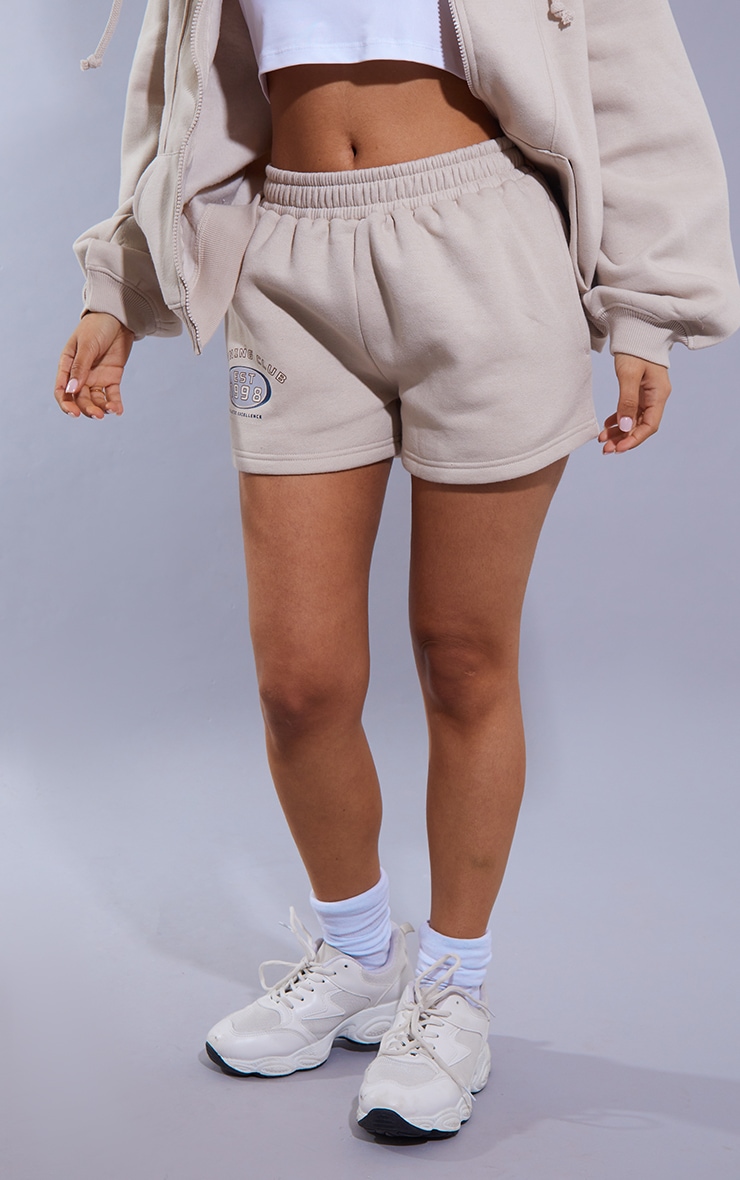  Petite Stone Logo Sweat Shorts image 2