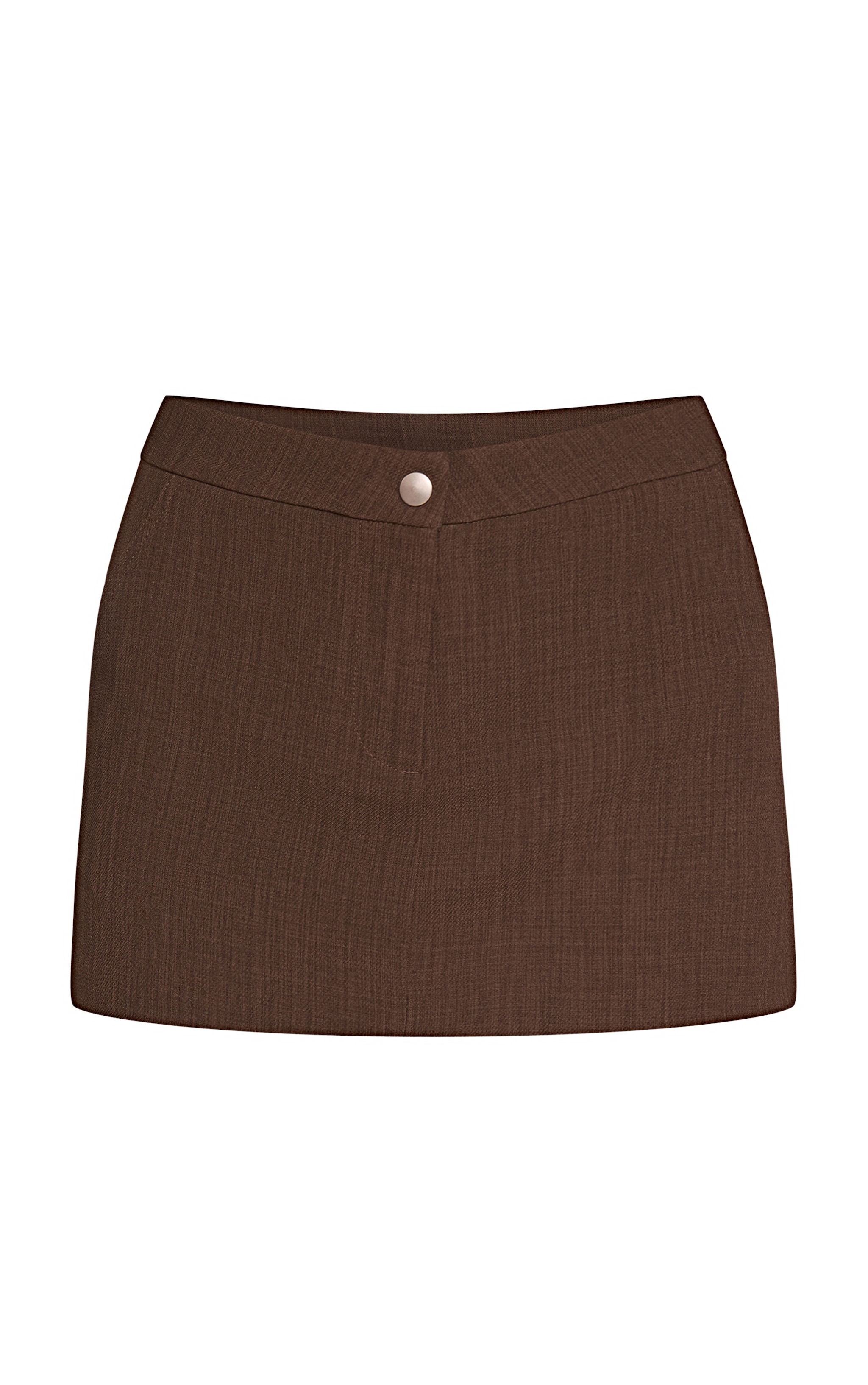 Taupe Tailored Skirt Woven Pocket Mini image 6