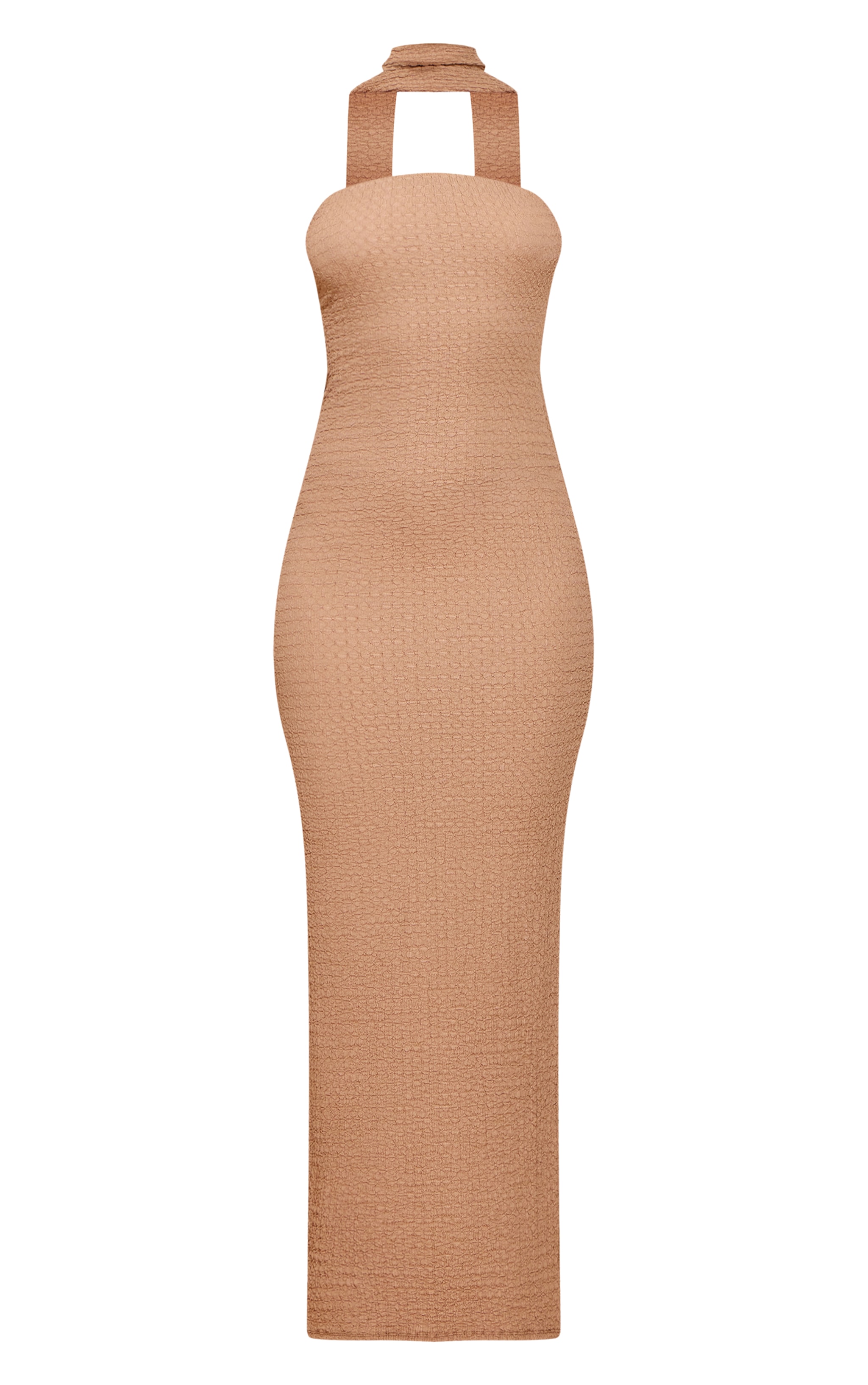 Stone Textured Scarf Detail Bodycon Dress image 5