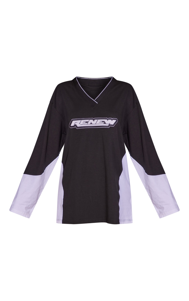 Renew Black Oversized Baseball Dress image 5