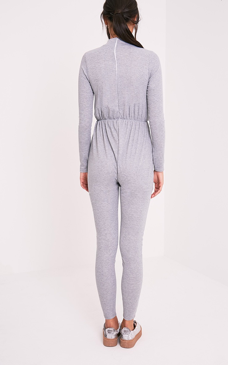 pretty little thing grey jumpsuit