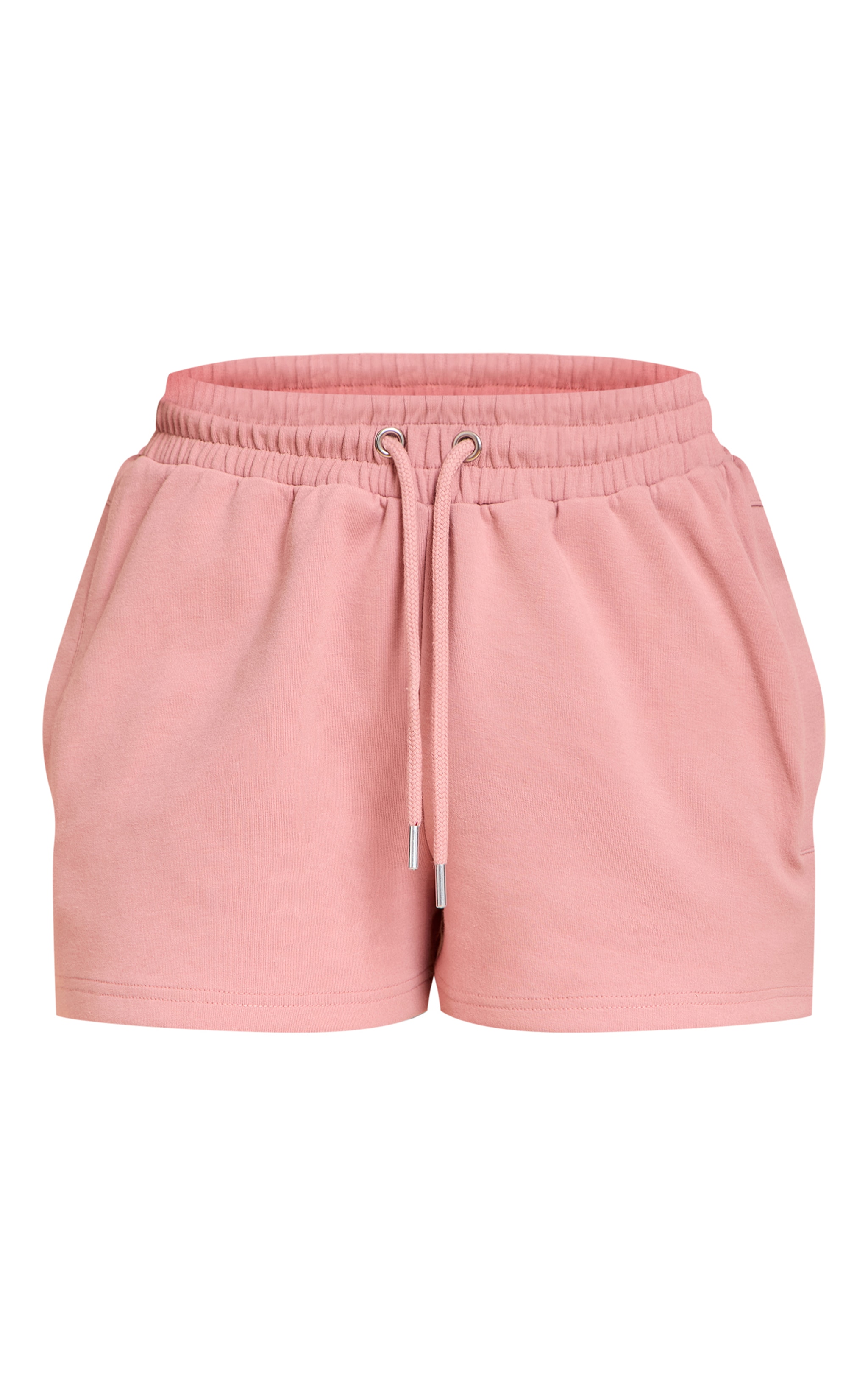 Petite Pink Elasticated Waist Sweat Shorts image 6