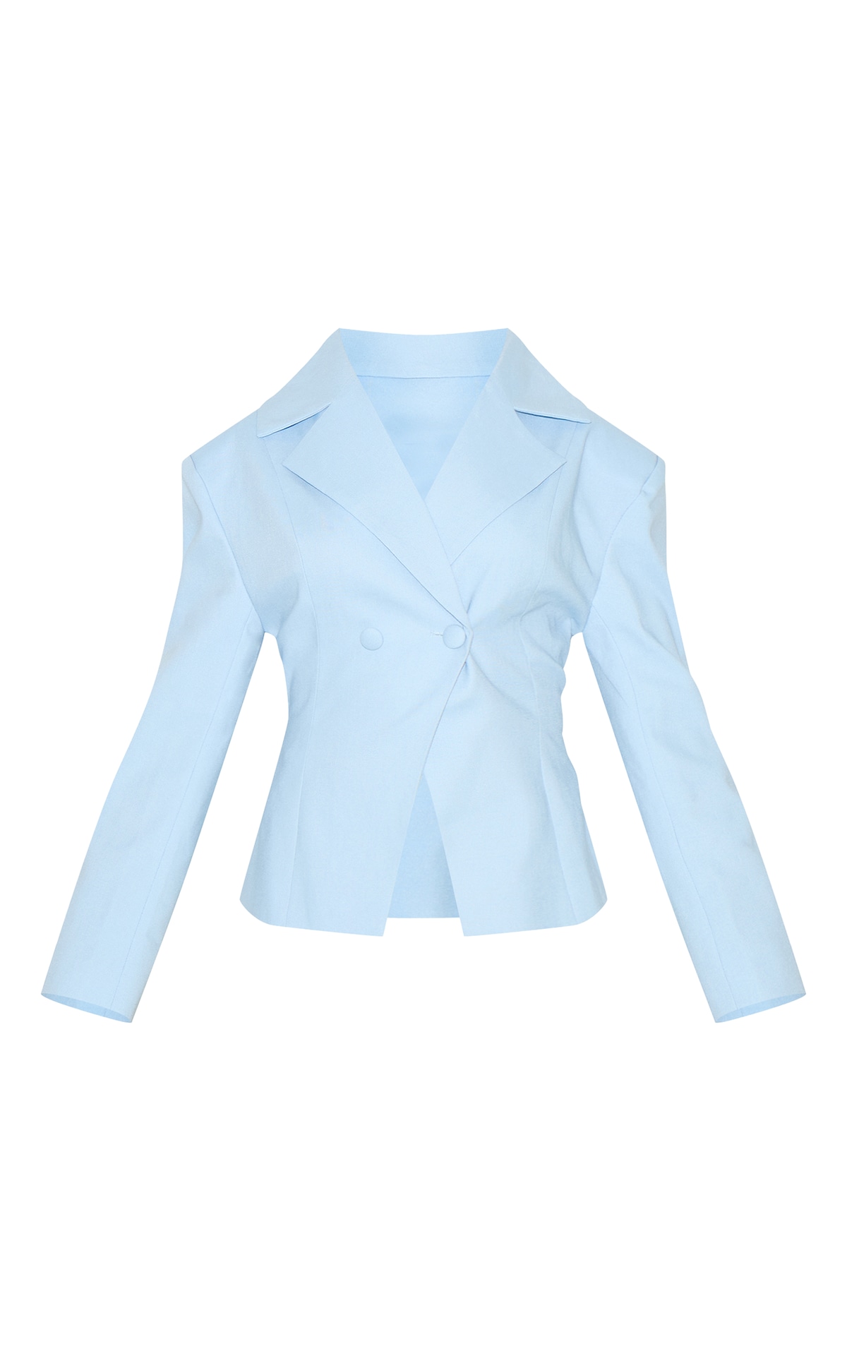 SKYLINE PLAID BLUE LIGHTWEIGHT BUTTON CLOSURE BLAZER main image 1