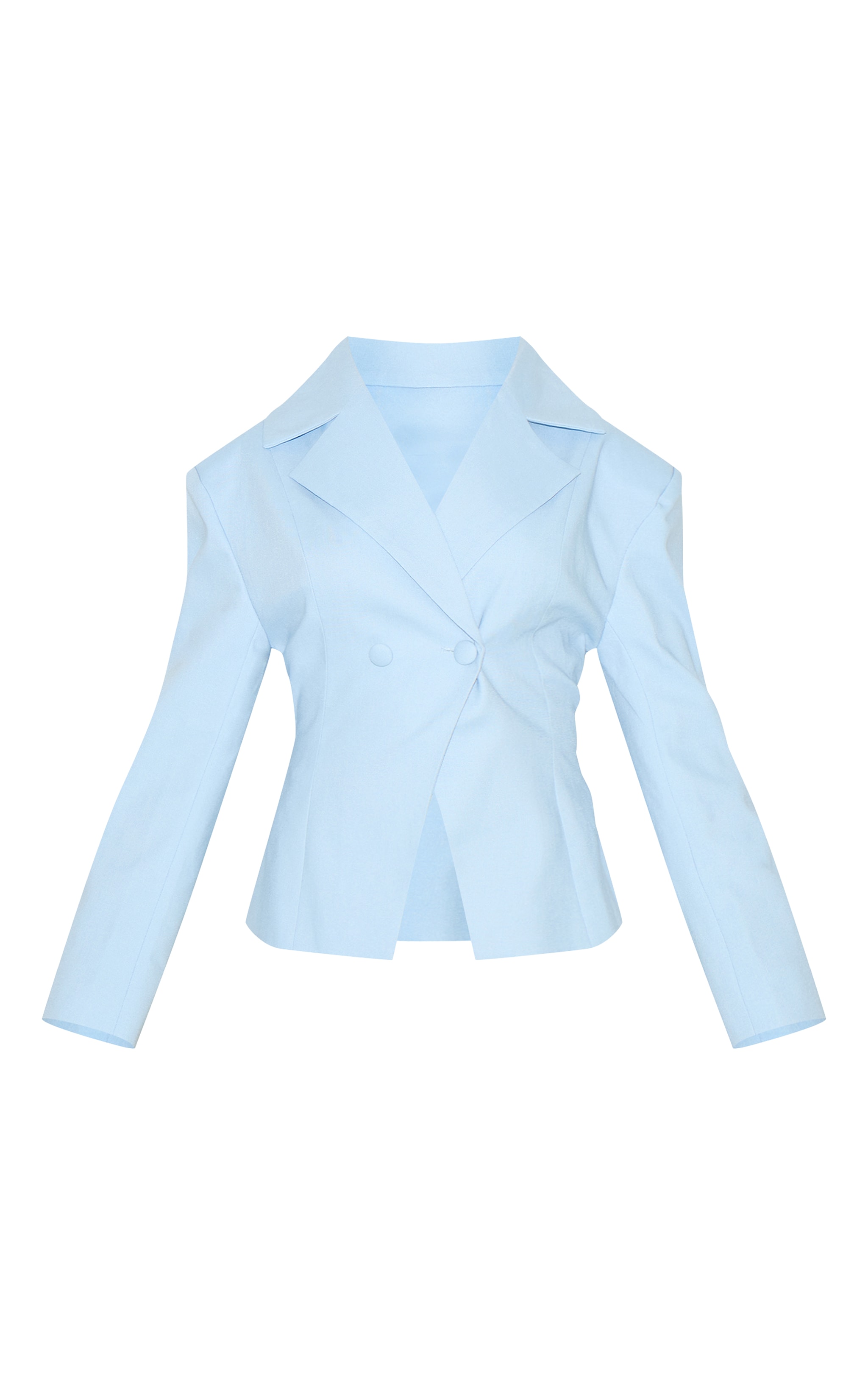 Petite Blazer ajusté bleu ciel image 5