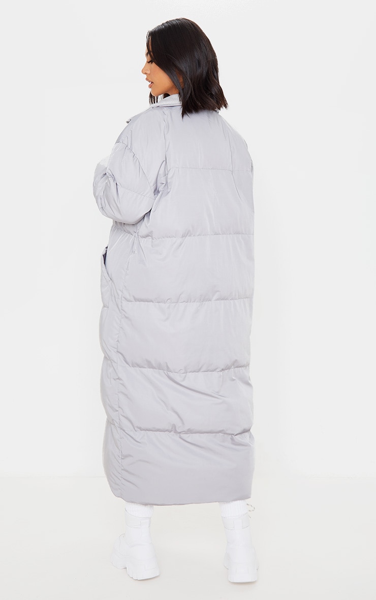 lightweight maxi puffer coat