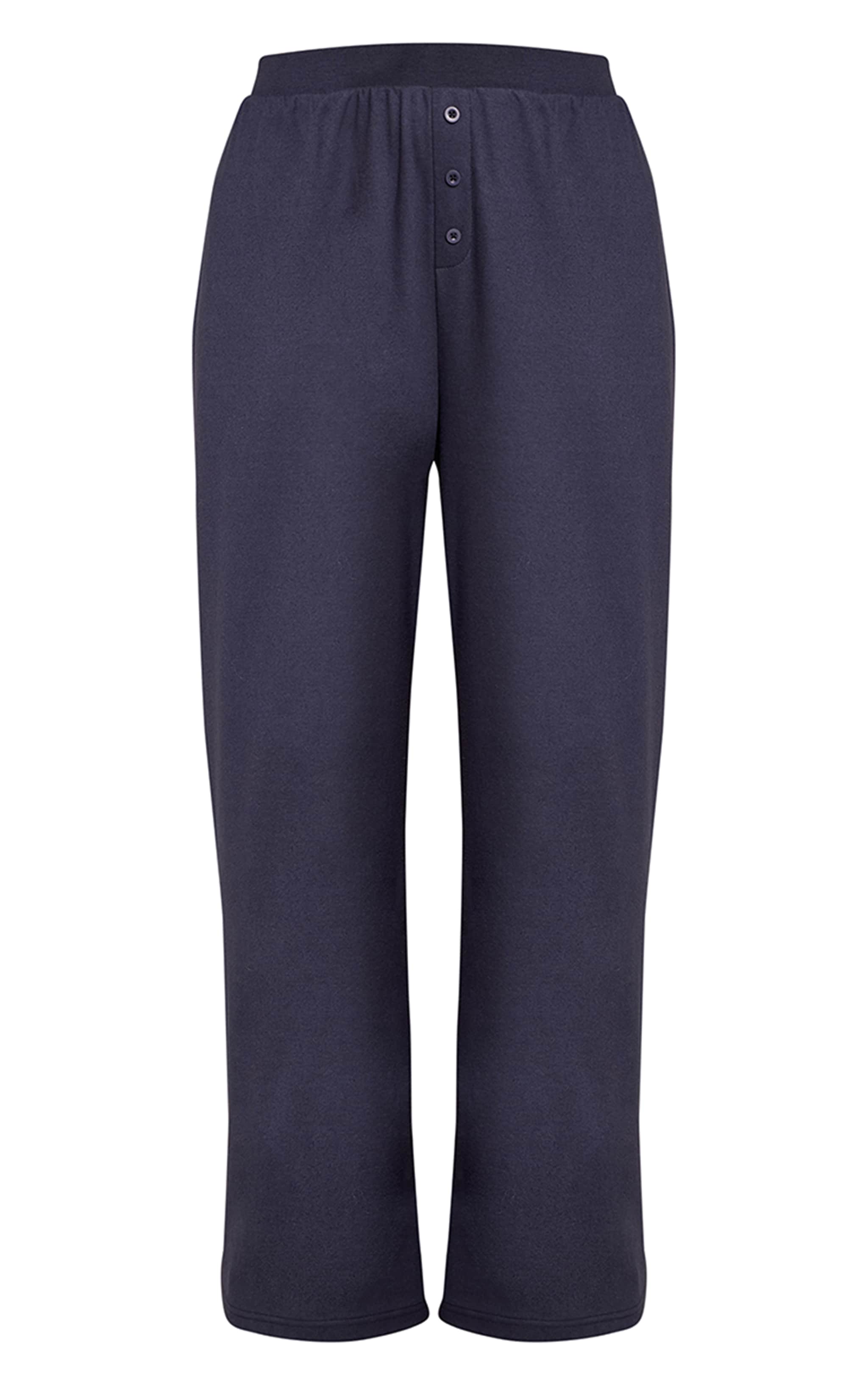 Plus Navy Super Soft Wide Leg Pants image 5