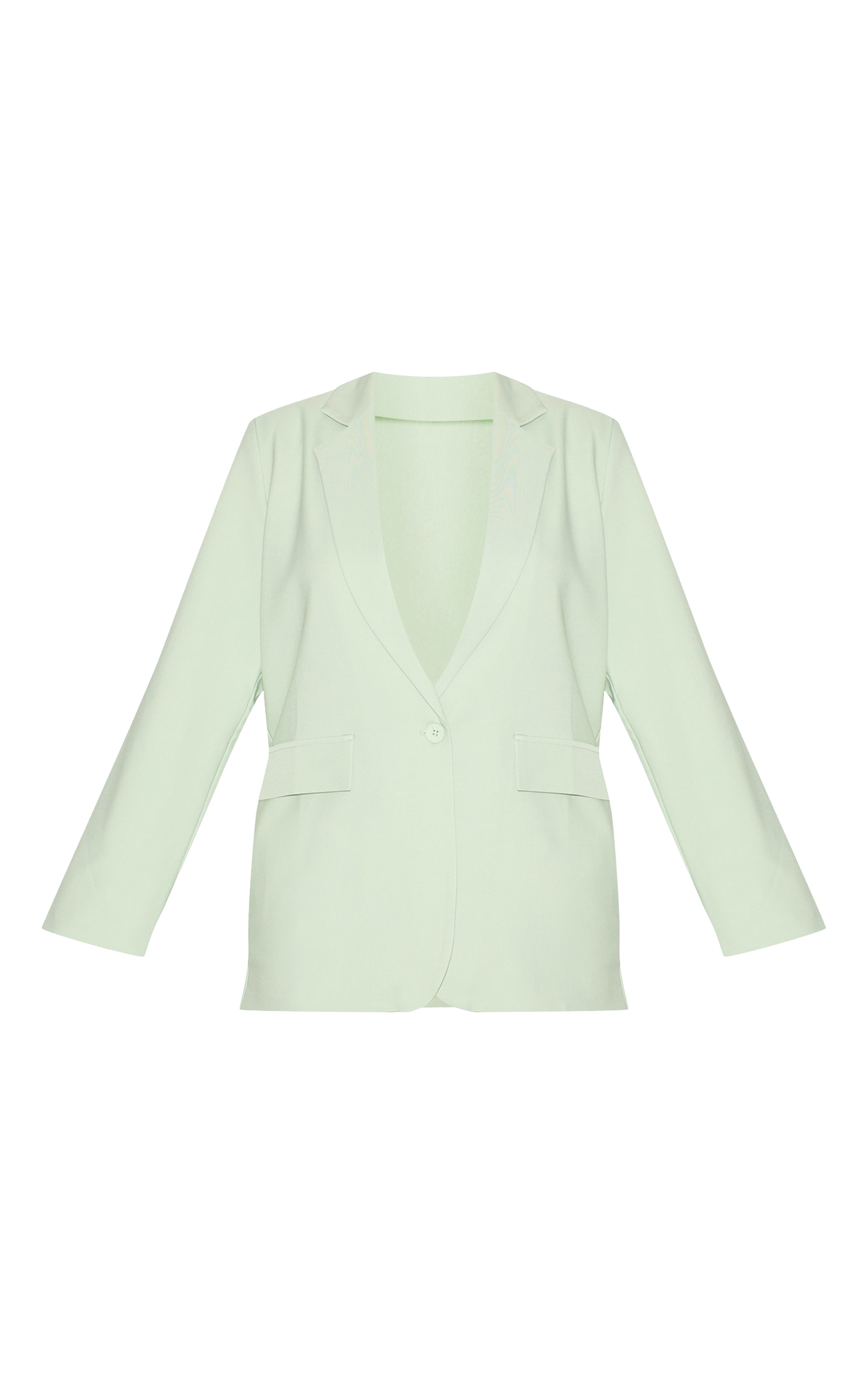 Plus Sage Tailored Structured Blazer image 5