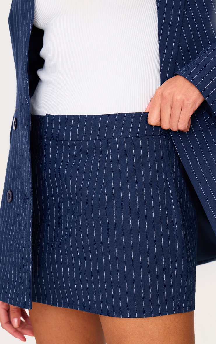 [LOW CLASSIC] / ☆ 25SS STRIPE KNIT WRAP SKIRT / NAVY LOW CLASSIC Stripe Knit Wrap Skirt in Blue