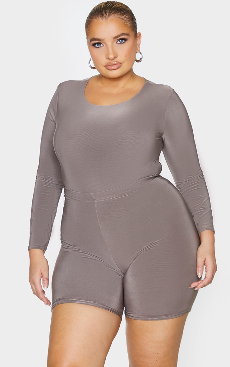 Plus Slate Slinky Cycle Shorts