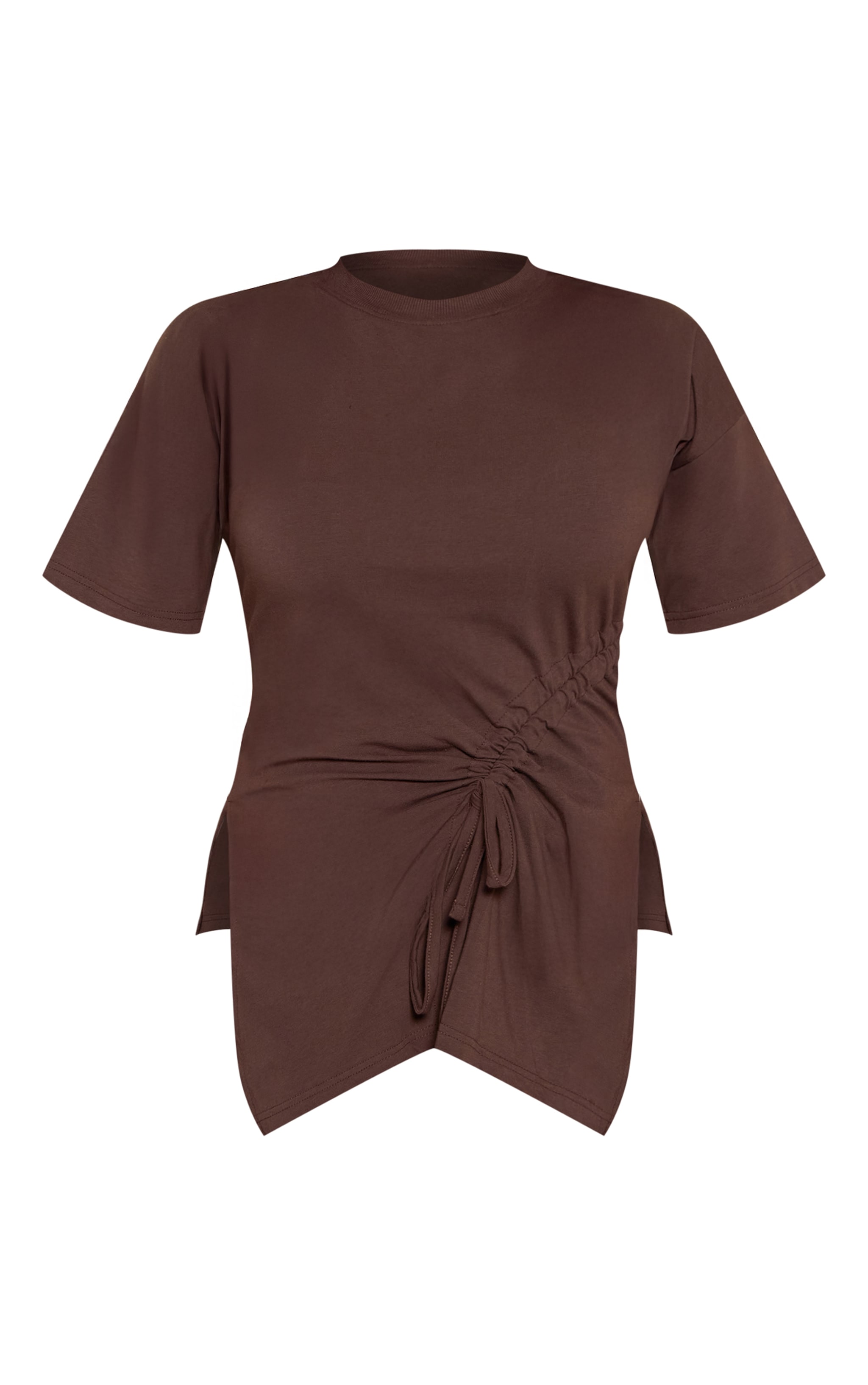 Shape Chocolate Ruched Side Top image 5