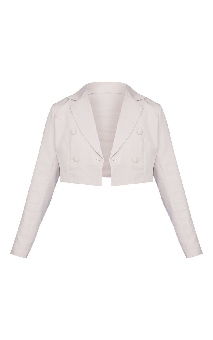 Stone Cropped Double Button Blazer image 5