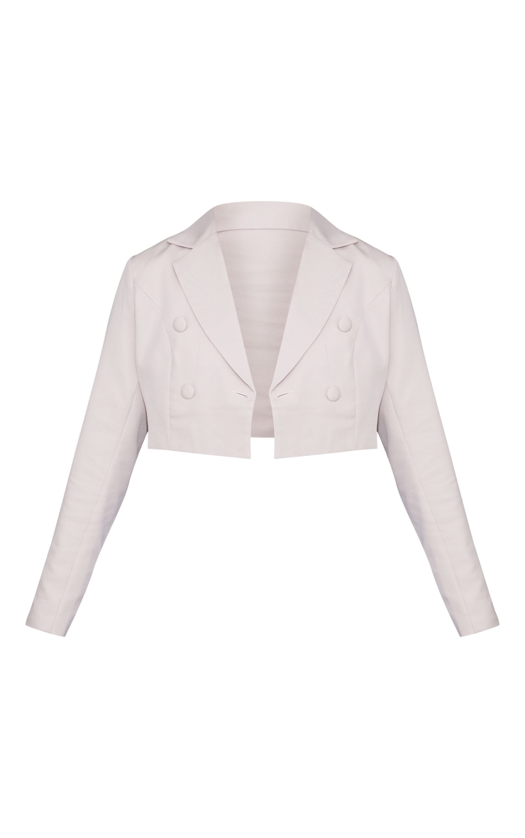 Stone Cropped Double Button Blazer image 5