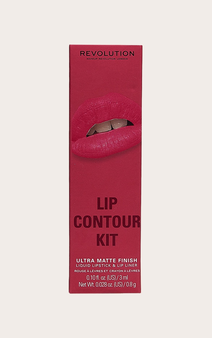 Makeup Revolution Kit de contour des lèvres Fierce Wine image 2