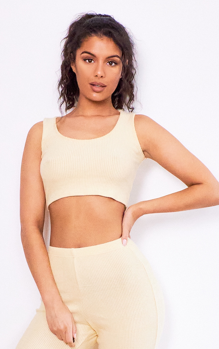 Sand Brushed Rib Crop Top
