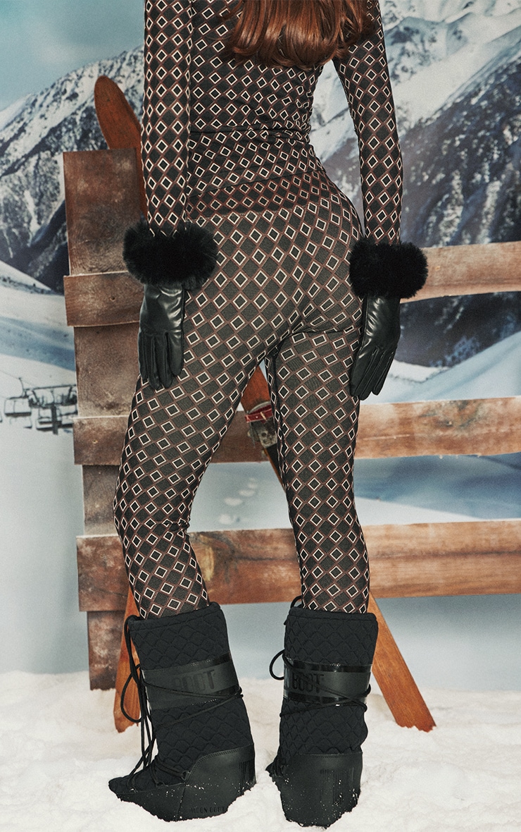 PLT SKI Chocolate Jacquard Seamless Legging image 3