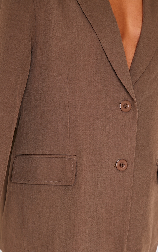 Elegant Edge Blazer in Taupe main image 0