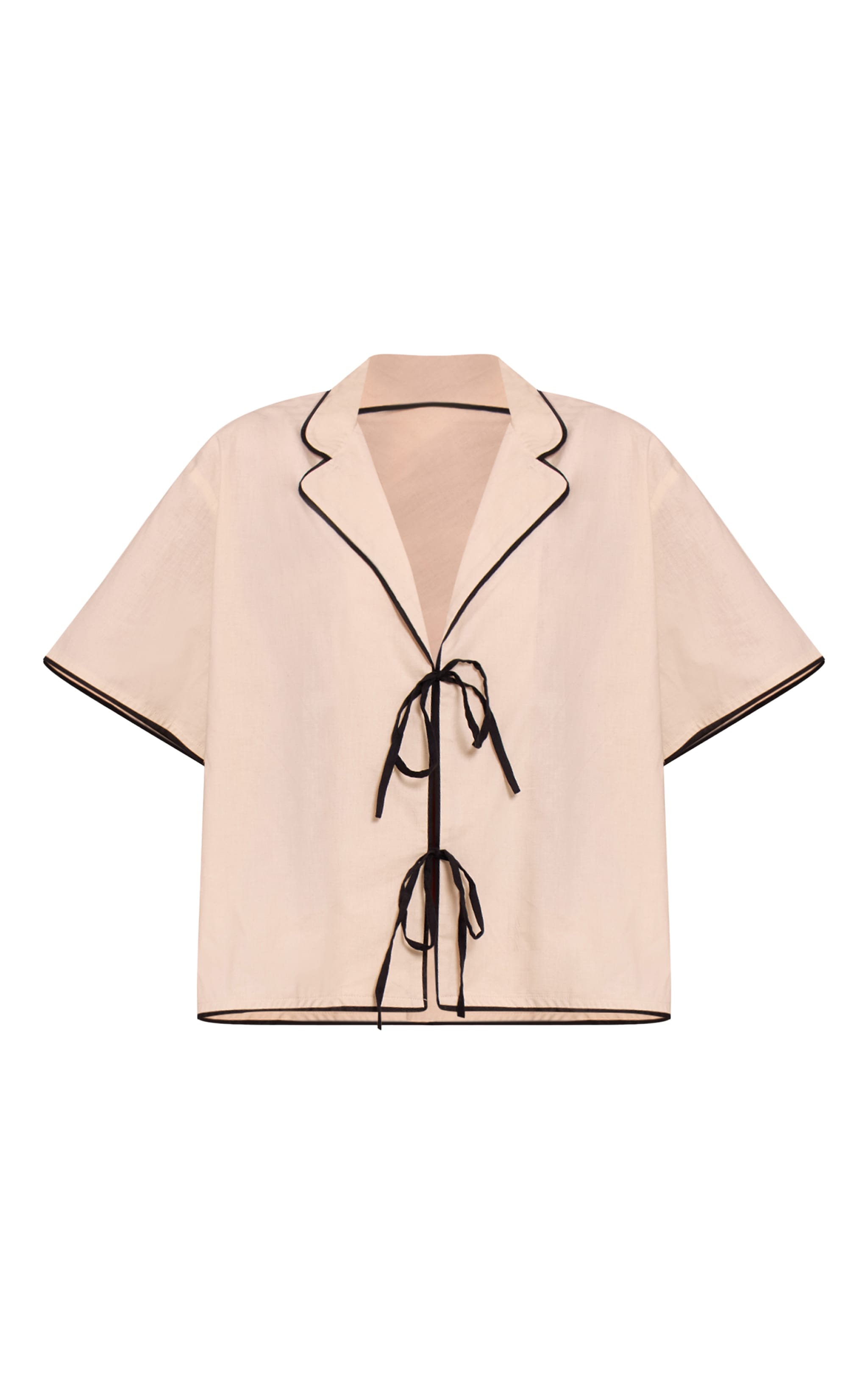 Contrast Tie Up Wide Leg Pyjamas image 5