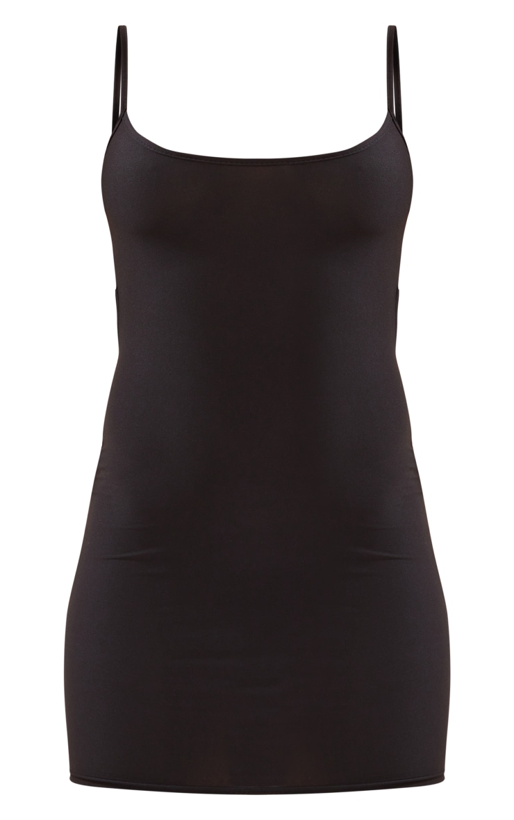 Elegant Printed Strappy Bodycon Silhouette Backless Slit Dress main image 1