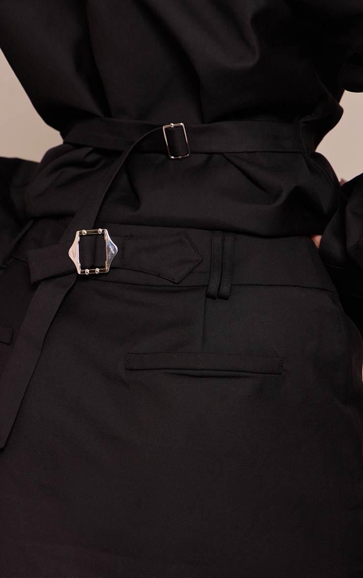 Shape Black Tailored Mini Skirt image 5