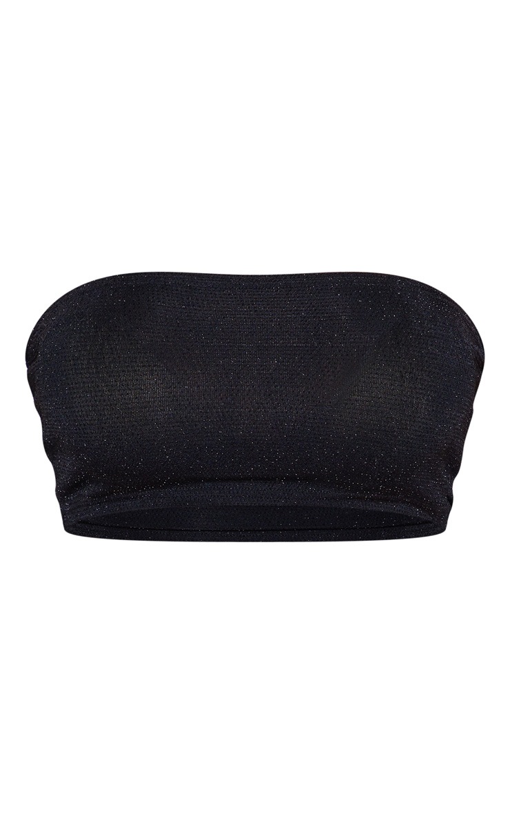 For summer bandeau black karaoke sparkle bra