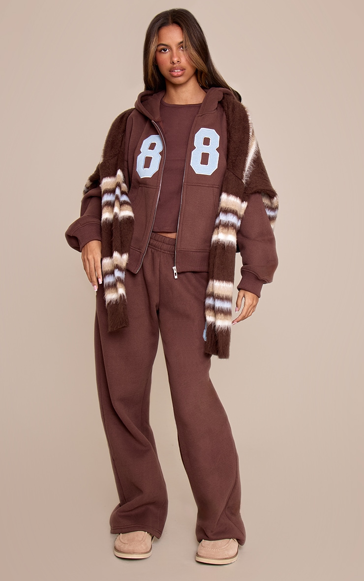 Petite Chocolate Graphic Zip Up Hoodie image 3