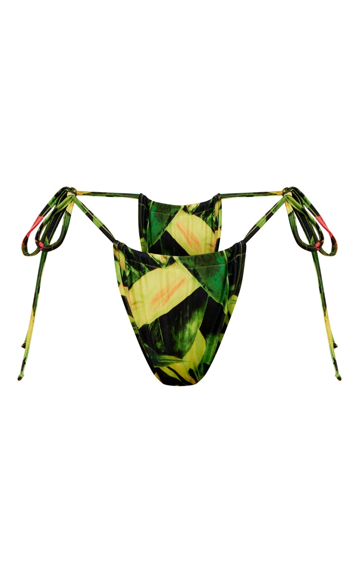 Bas de maillot de bain couvrant coupe classique Chloé vert côtelé – SOWE Biarritz