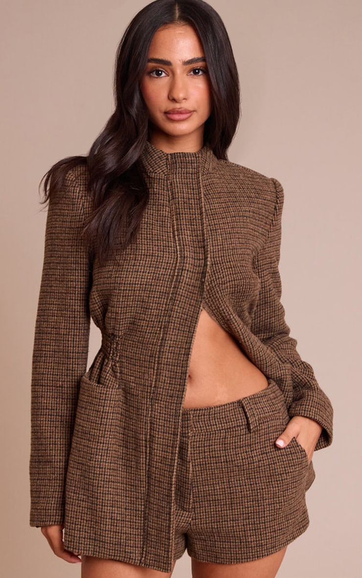 Petite Tweed Check Mini Shorts | Petite | PLT CA