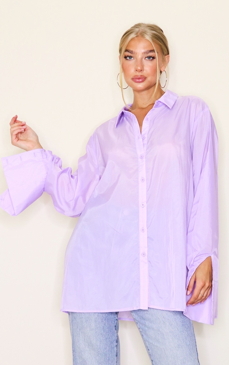Oversized lilac shirt Clearance