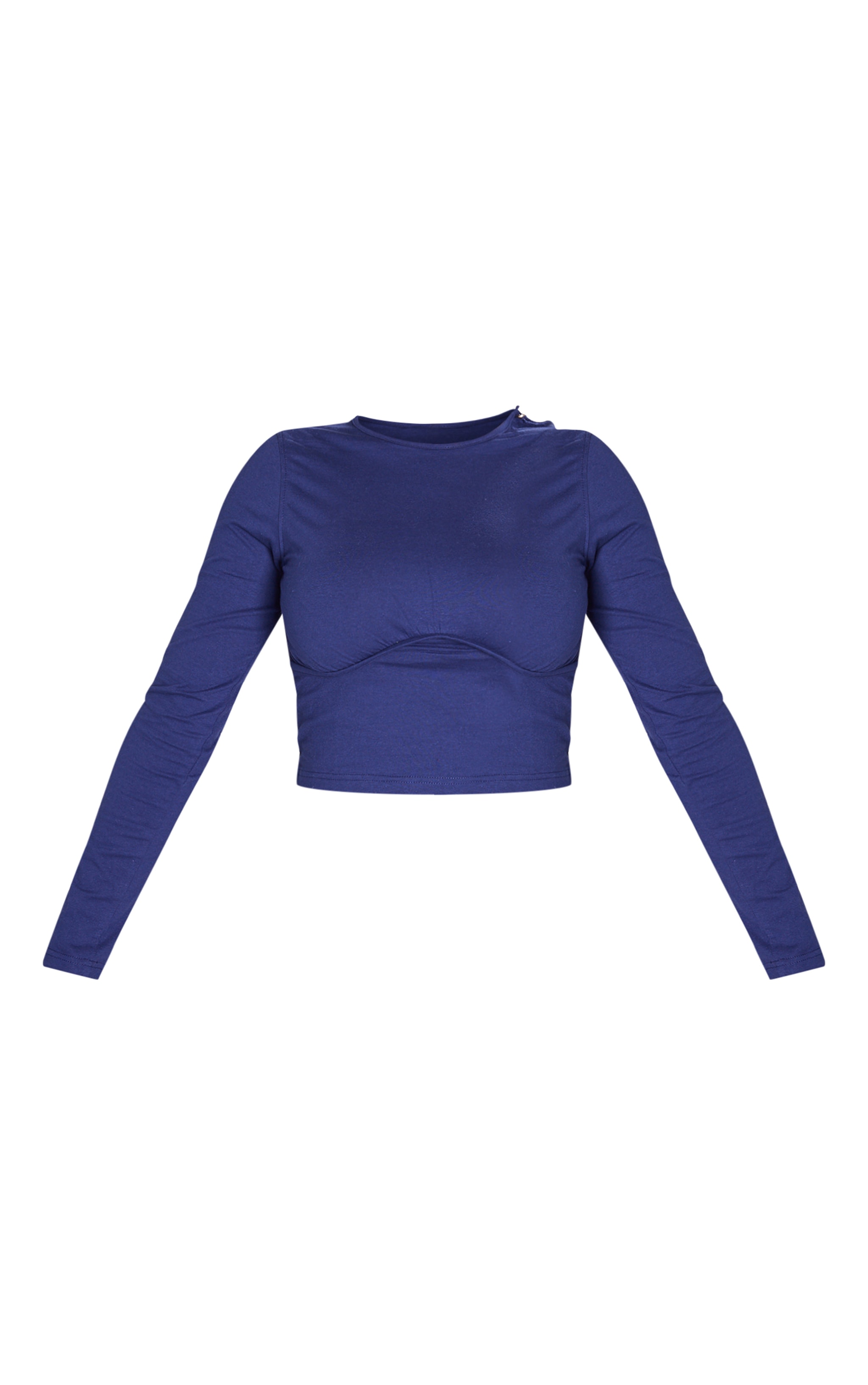 Shape Navy Underbust Long Sleeve Top image 2