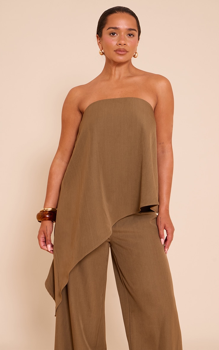 Shape Mocha Tailored Bandeu Waterfall Top image 1