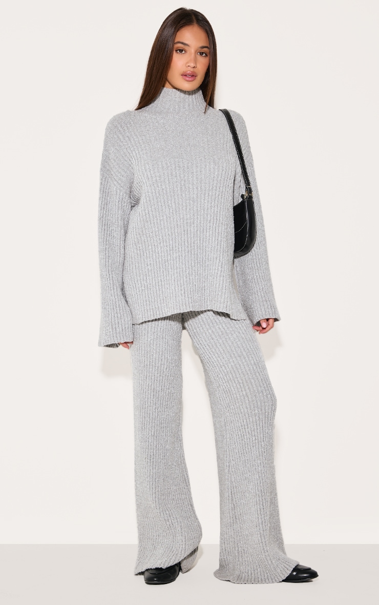 アウターその他 GROVE 23SU PILLY JUMPER BNM112 Ash Grey Rib Boucle Knit Oversized Jumper | Knitwear