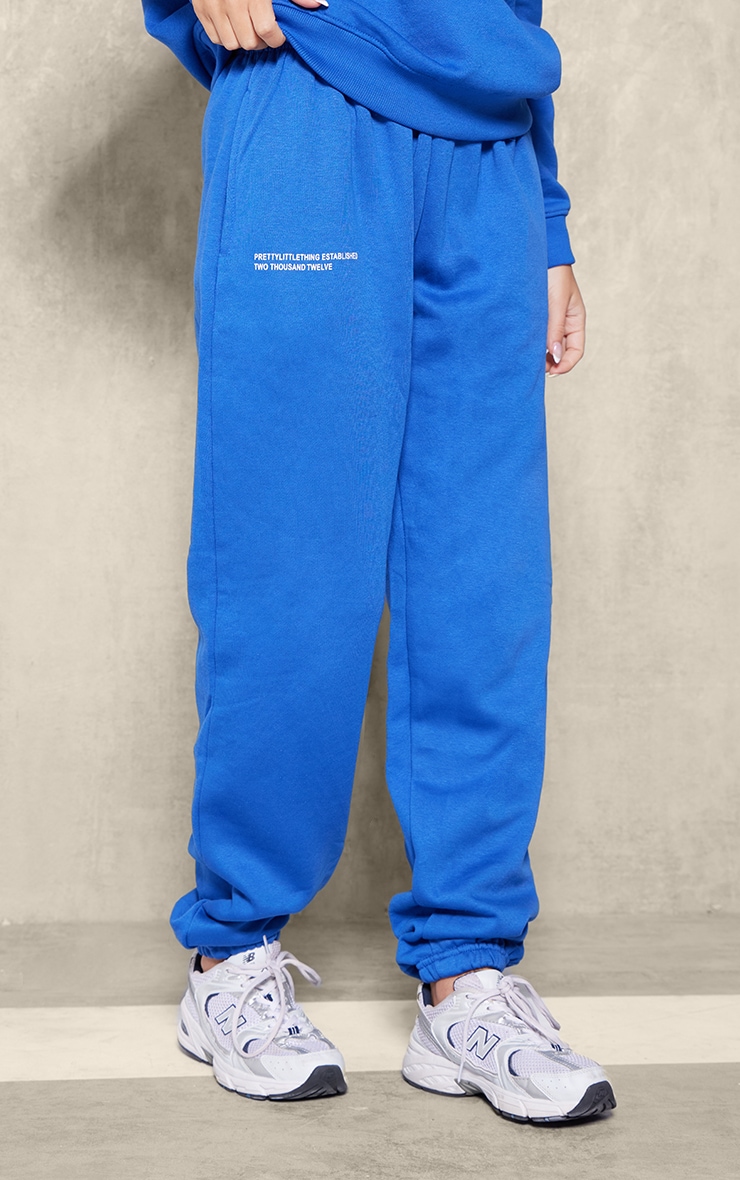 Bright Blue Prettylittlething Est 2012 Sweatpant image 2