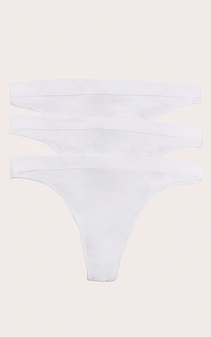 Lot de 3 strings blancs sans coutures image 3