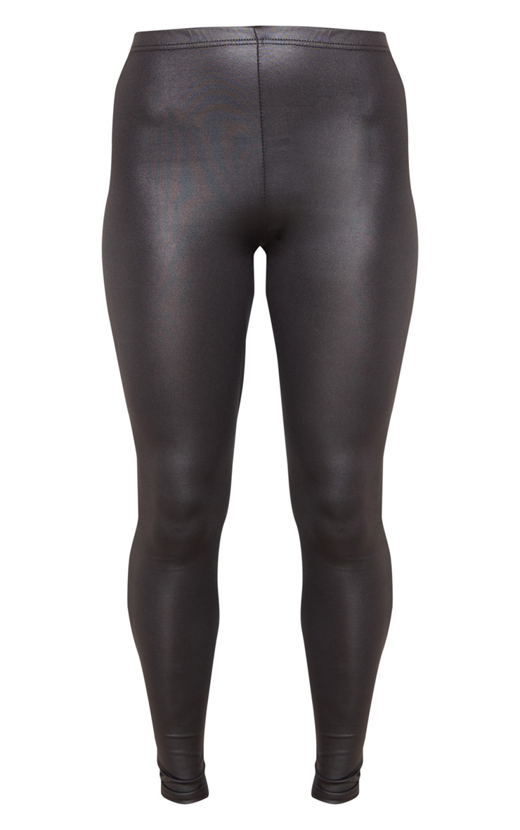 Savannah Black PU Leggings PrettyLittleThing USA