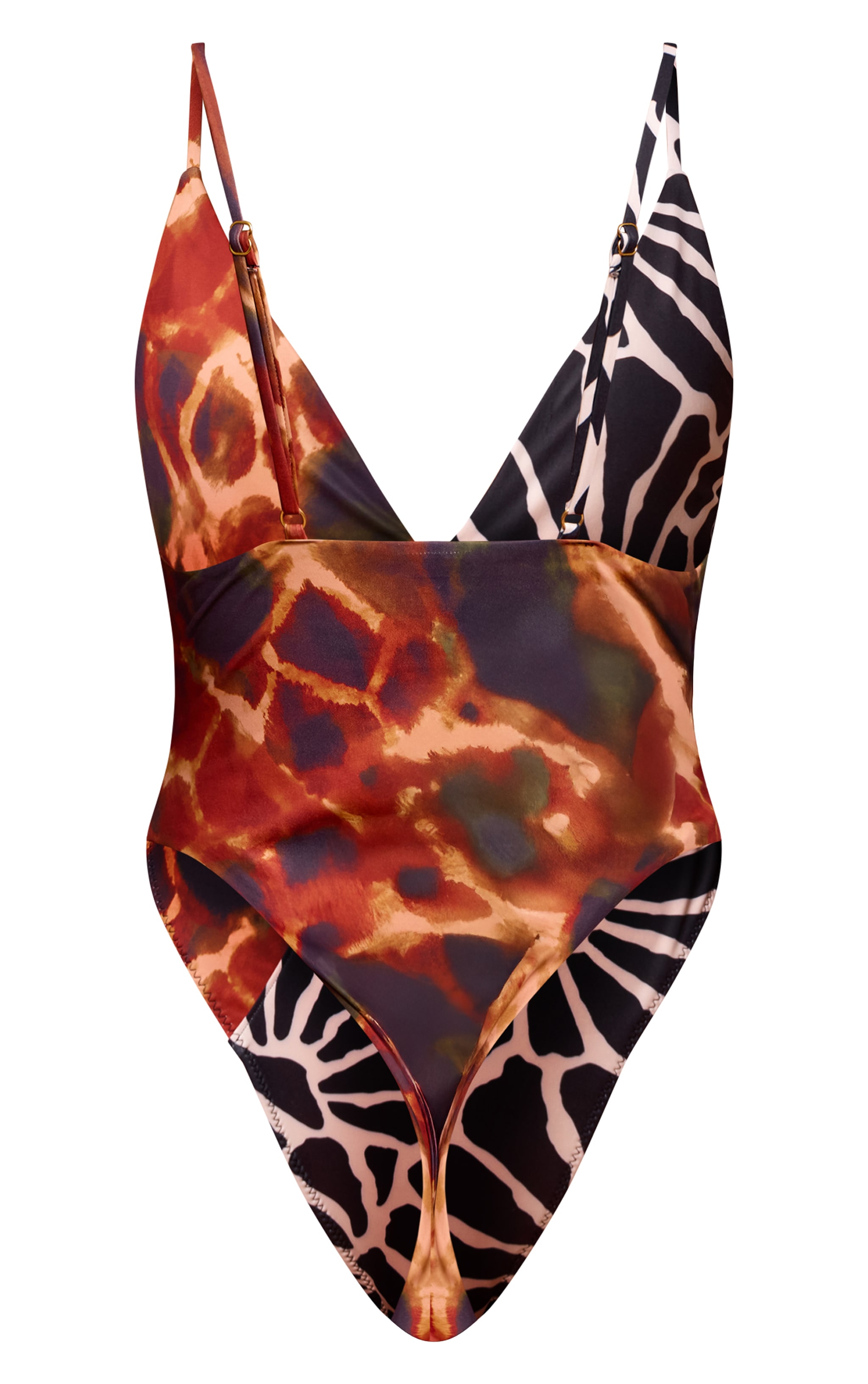 Maillot de bain cache-coeur imprimé varié à décolleté image 6