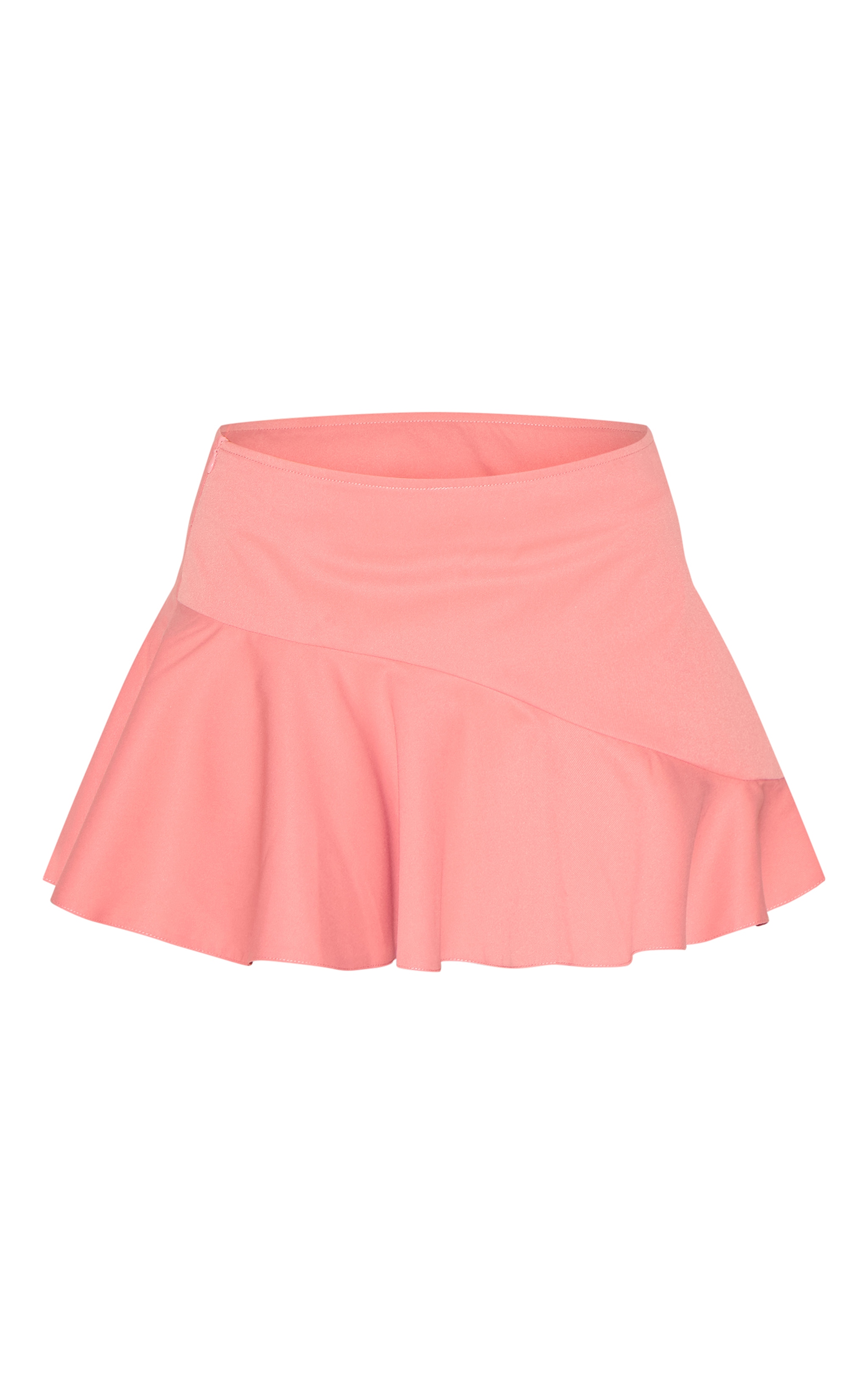 Apricot Tailored Woven Scalloped Edge Mini Skirt image 6