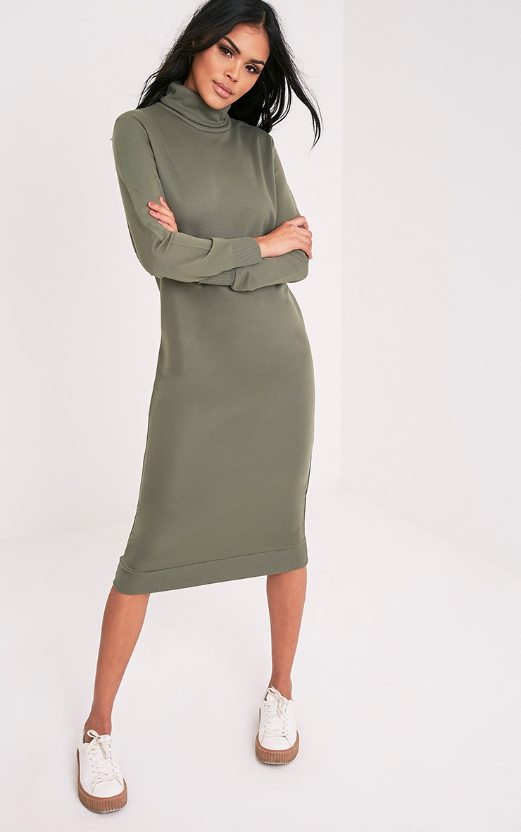 olive jumper dress
