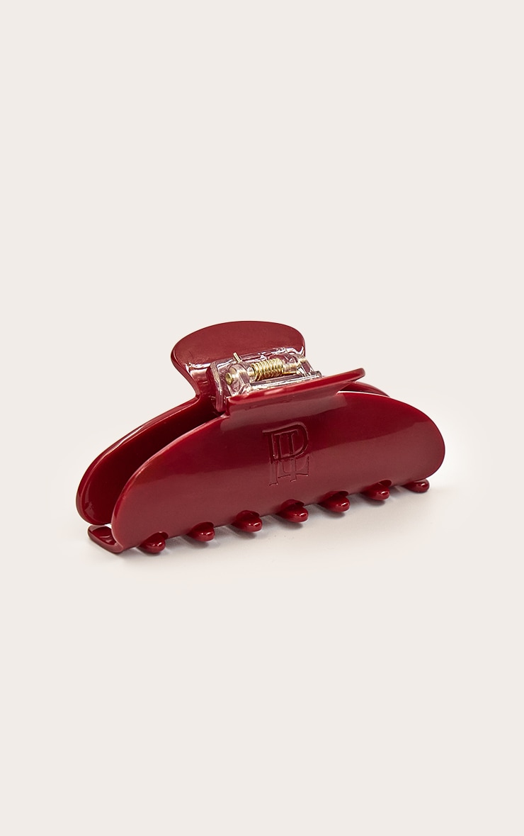 Burgundy PLT Branded Claw Clip image 3