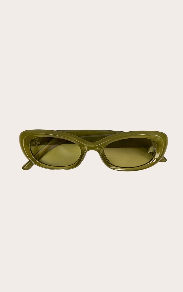 Olive Jeepers Peepers Cat Eye Round Sunglasses image 3