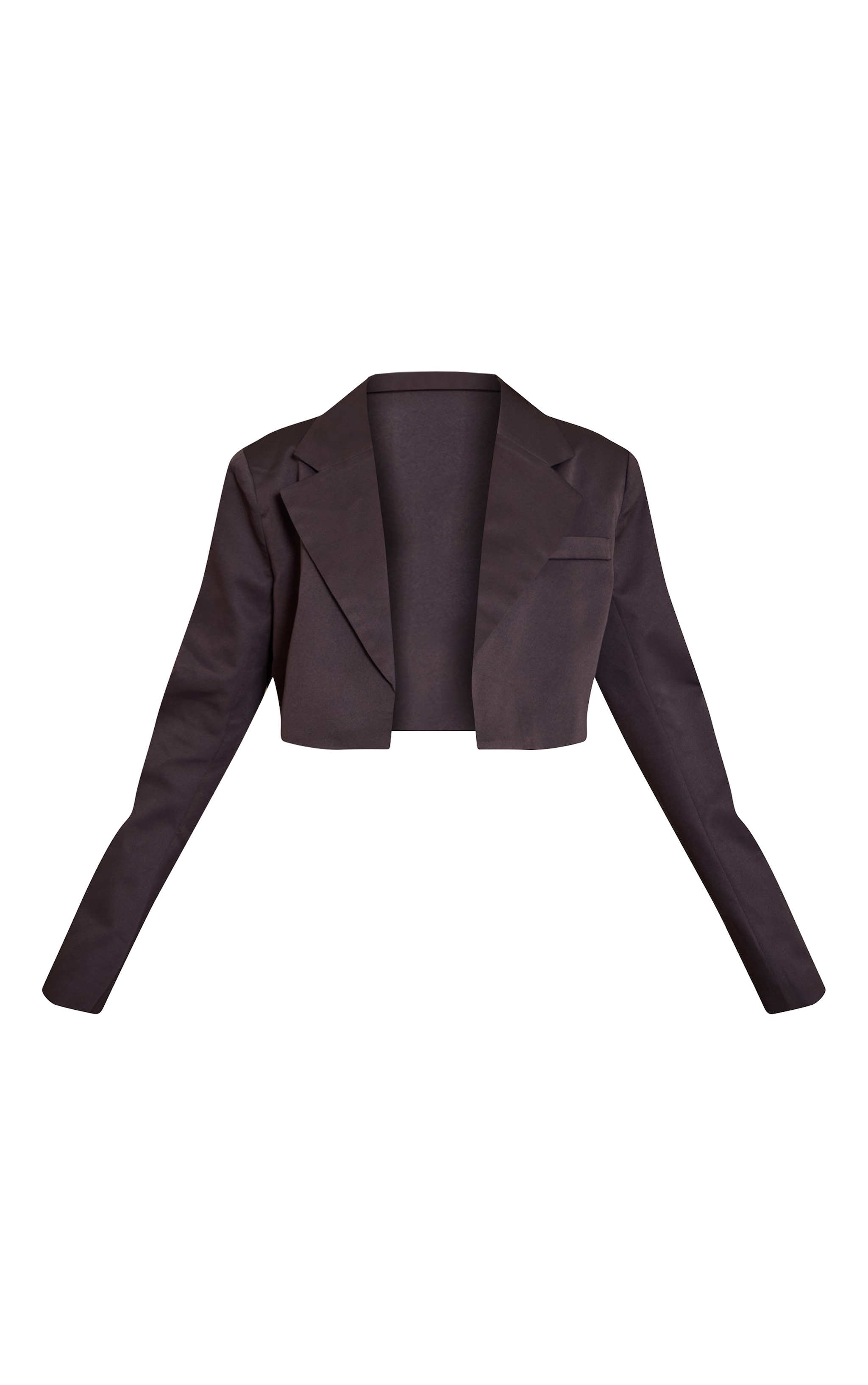 Charcoal Tailored Cropped Blazer image 5