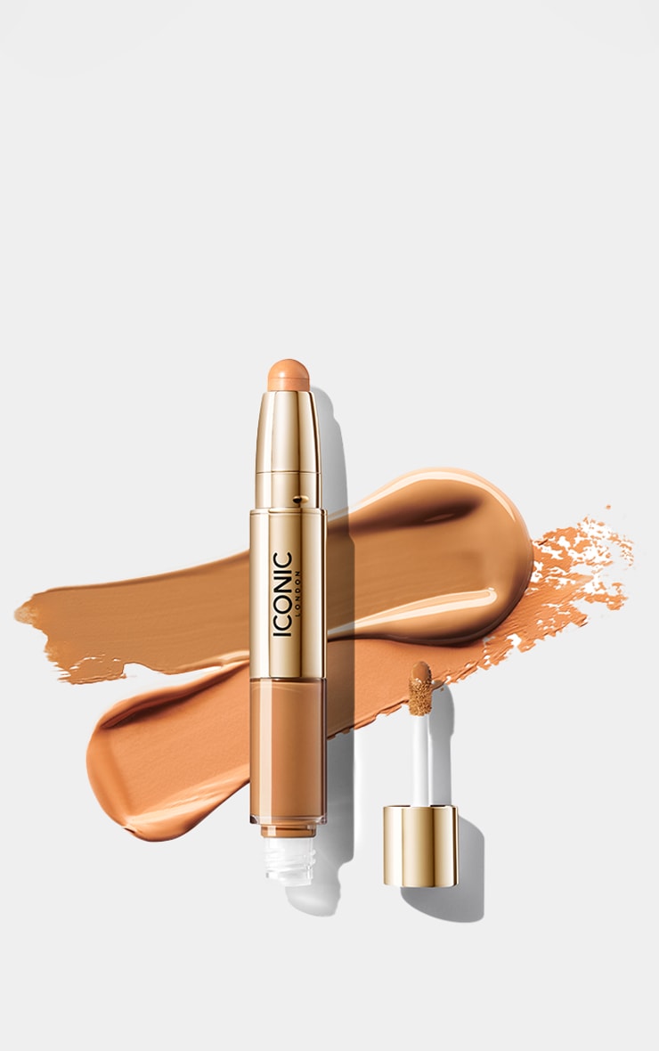 Iconic London Radiant Concealer and Brightening Duo Warm Tan image 1