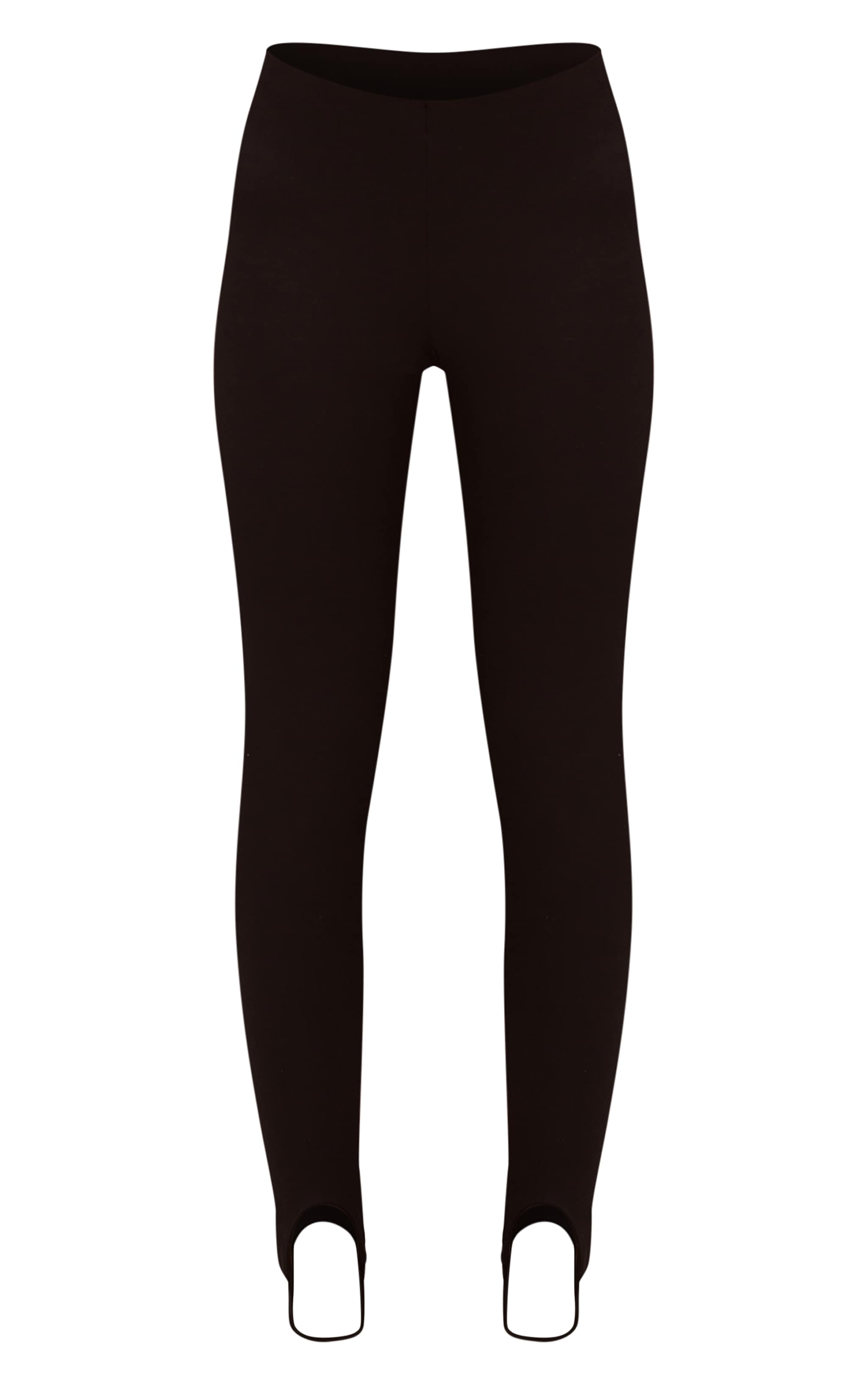 Black Soft Touch Stirrup Detail Legging image 5