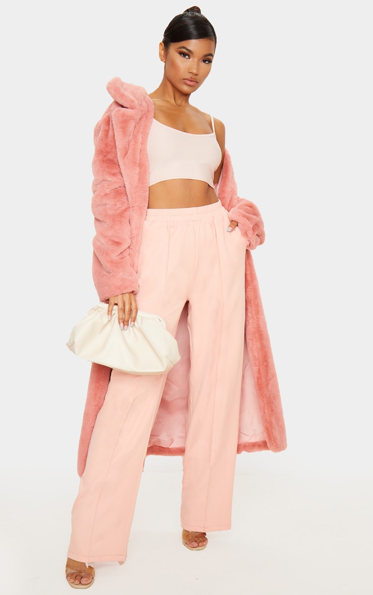 Pink Waistband Straight Leg Trouser