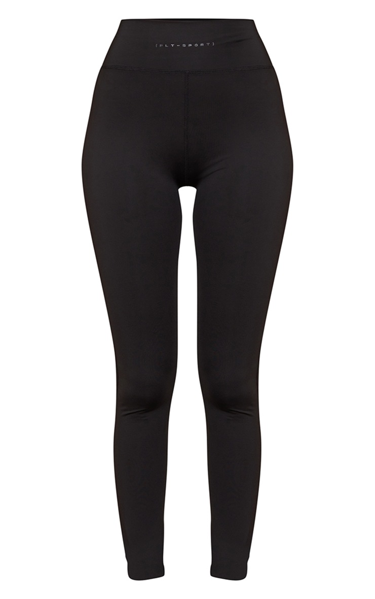 Tall Black High Waisted Gym Leggings image 5