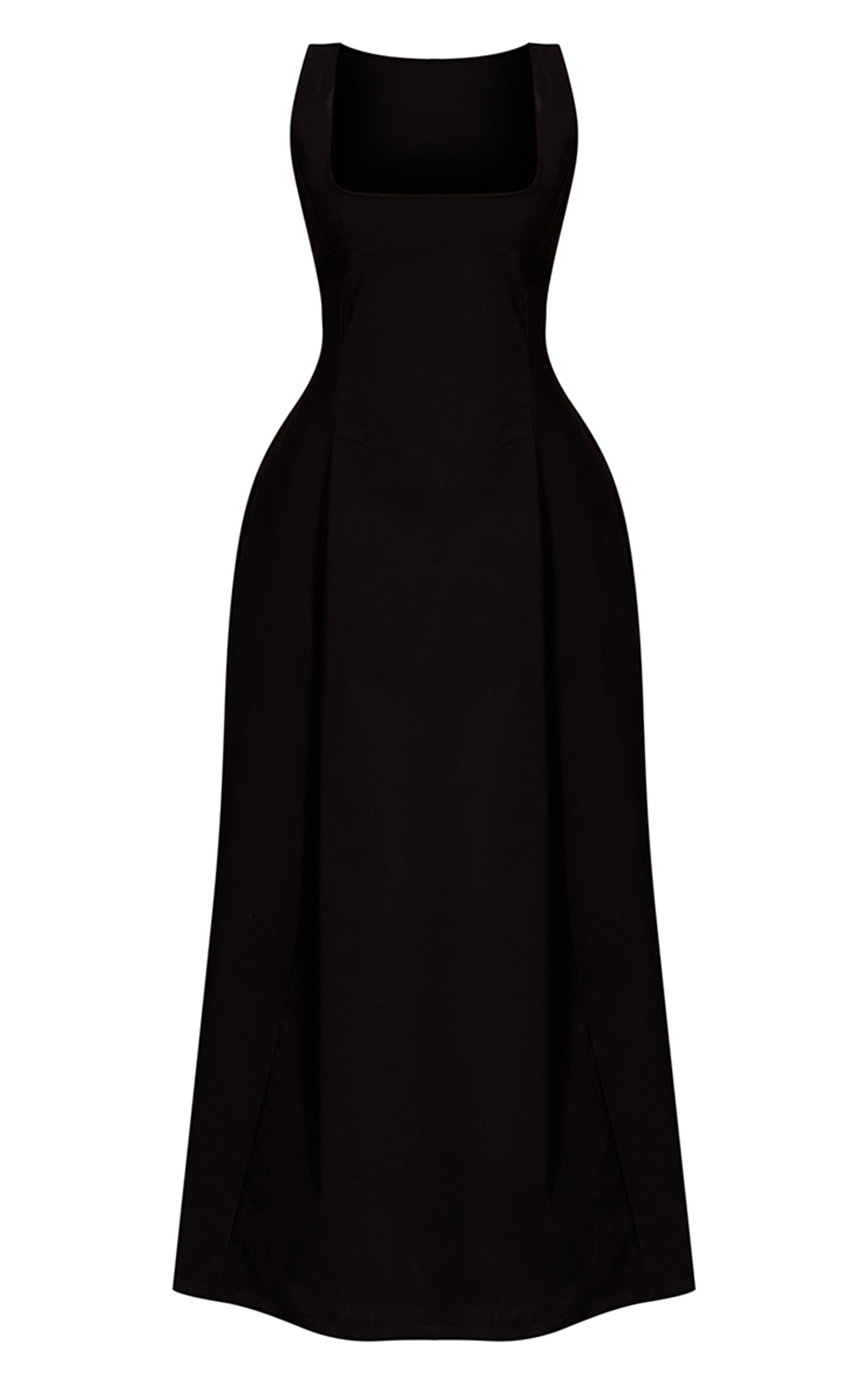 Petite Black Scoop Neck Sleeveless Maxi Dress image 5