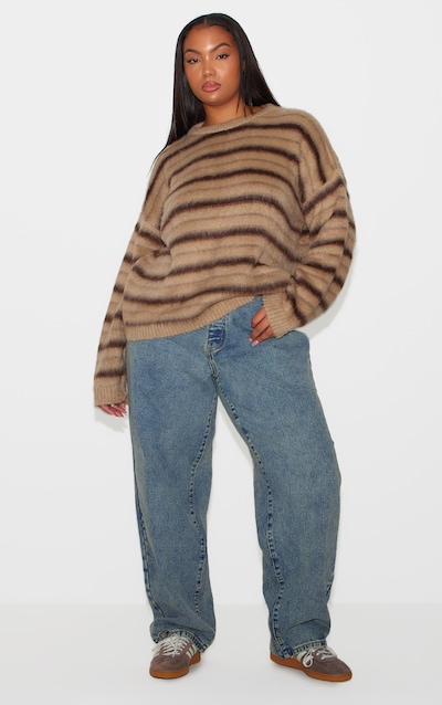 Plus Jean boyfriend vintage délavé