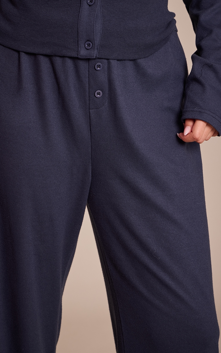 Plus Navy Super Soft Wide Leg Pants image 4
