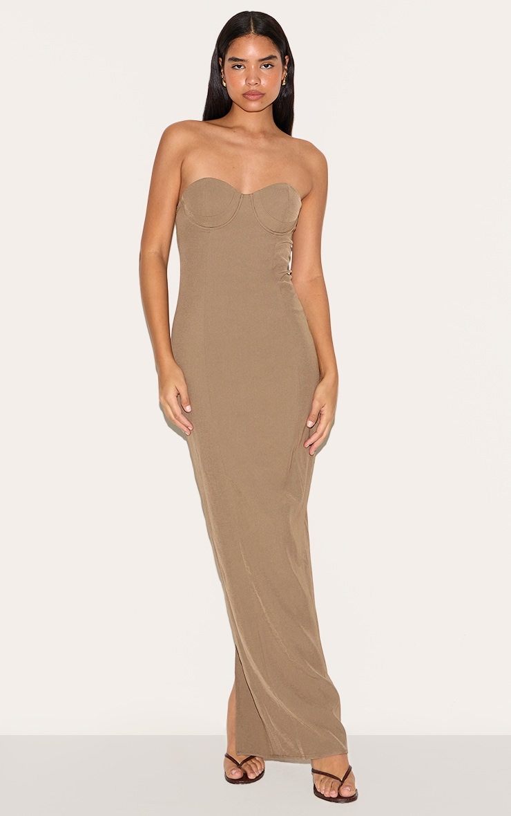 Tall Mushroom Bodycon Bandeau Dress image 1